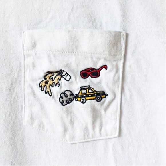 Uniqlo x Timothy Goodman SPRZNY White Pocket Tee - Picture 4 of 5